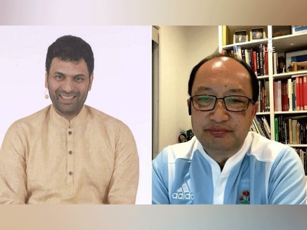 Sri Krishnaji Co-creators of Ekam and Mr. Meng Foon, Race Relations Commissioner discussing ways to resolve discrimination