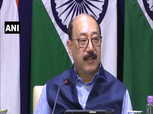 Foreign Secretary Harsh Vardhan Shringla at special briefing on PM Modi's visit to Rome, Italy on Thursday. (Photo/ANI)