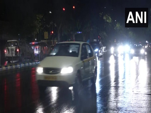 Visual of rain in Delhi (Photo/ANI)