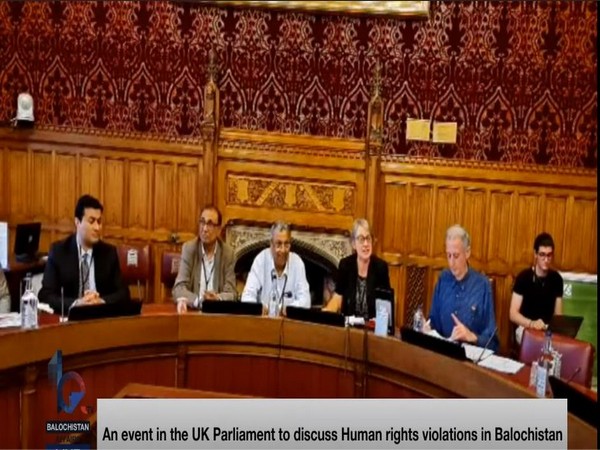 Baloch activists gathered at the UK Parliament to discuss human rights violation (Grab taken from You Tube)