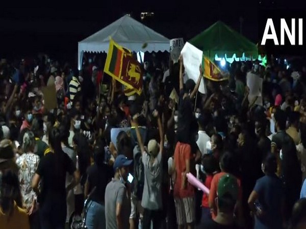 Ongoing protest at Galle Face, the main beachfront in the capital Colombo, outside Sri Lankan President's secretariat