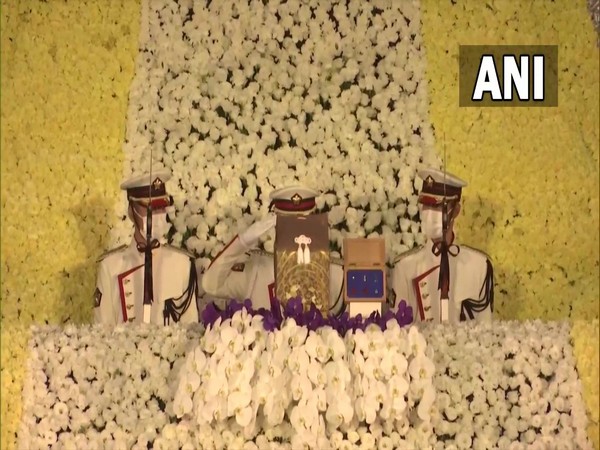 State funeral of former Japanese PM Shinzo Abe at Nippon Budokan Hall in Tokyo.