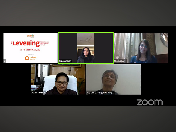 Aparna Kumar, Inspector General, Director of ITBP Academy, Mussoorie, Wing Commander Neelu Khatri, Major General (Dr) Sagarika Patyal (Photo:Facebook/Ananta Aspen Centre)