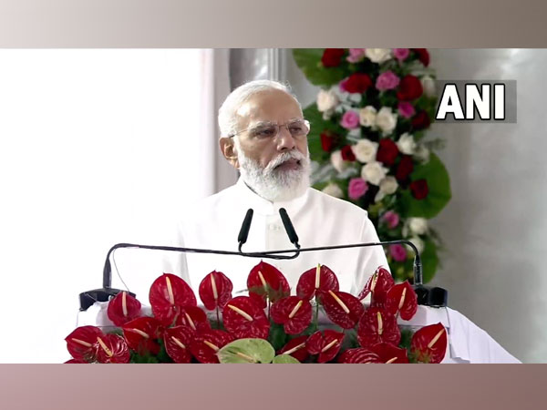 Prime Minister Narendra Modi in UP's Kushinagar (Photo/ANI) 