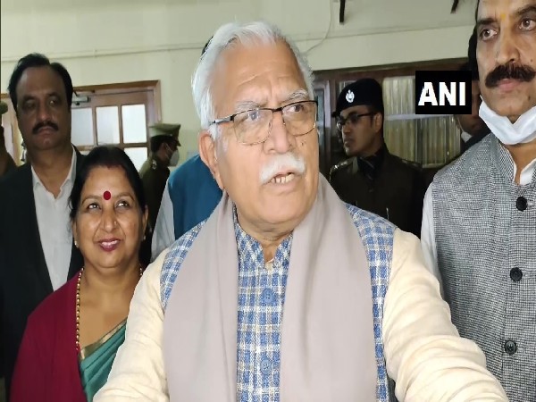 Haryana CM Manohar Lal Khattar (Photo/ANI)