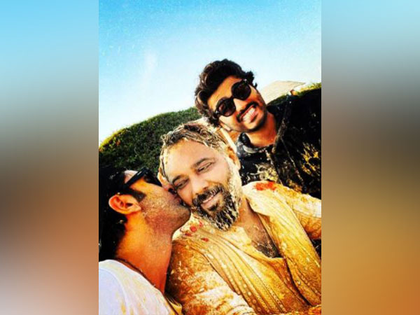 Ranbir Kapoor, Luv Ranjan and Arjun Kapoor (Image source: Instagram)