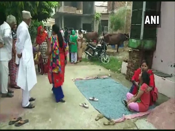 Visuals from outside the residence of man who committed suicide in Ghaziabad, Uttar Pradesh.