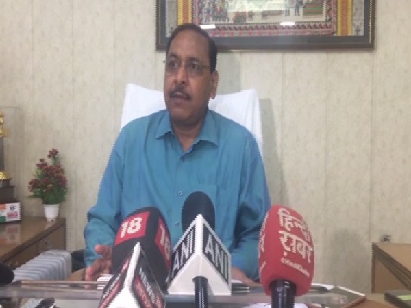 District Magistrate Ghaziabad, Ajay Shankar Pandey speaking to media. 