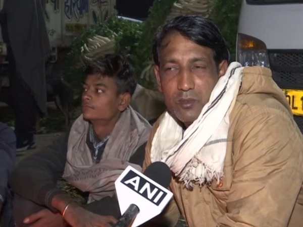 Pravesh Malik. a transport worker speaking to ANI on Sunday. [Photo/ANI]