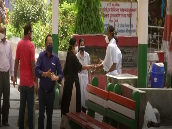 Visuals from Ghazipur cremation ground. (Photo/ ANI)