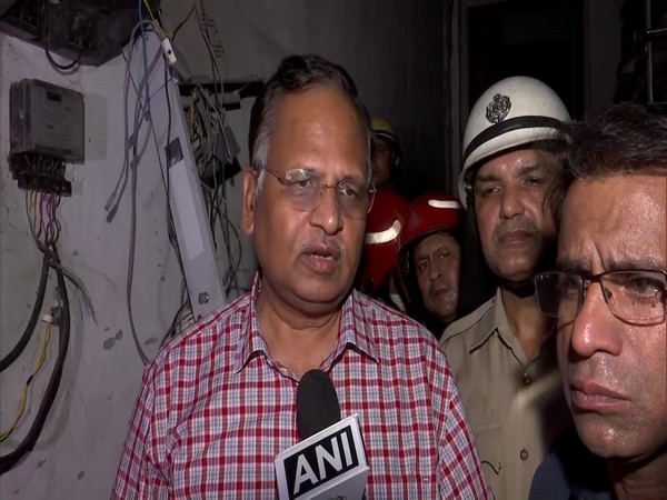 Delhi Health Minister Satyendar Jain speaking to ANI on Friday. (Photo/ANI)