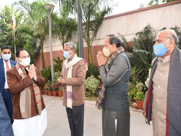 BJP National President JP Nadda at party headquarters in Delhi