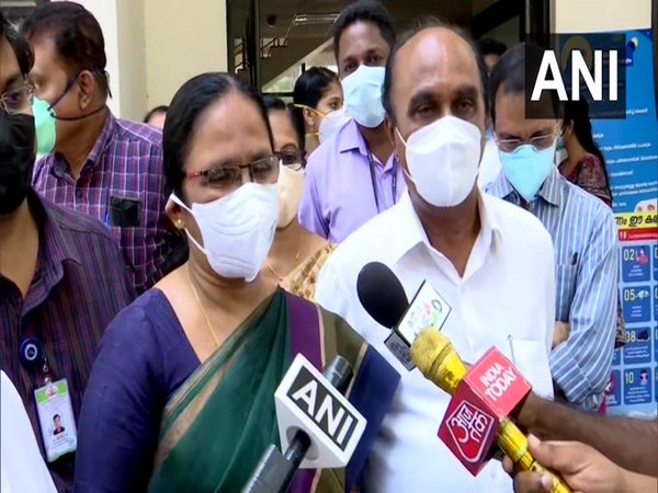 Kerala Health Minister KK Shailaja speaks to ANI in Thiruvananthapuram on Tuesday. [Photo/ANI]