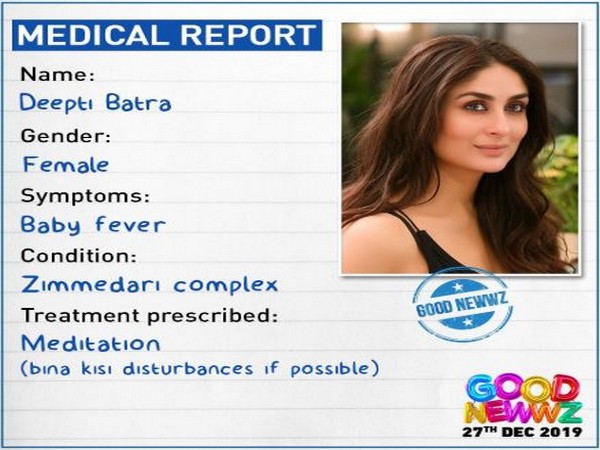 Kareena Kapoors 'medical report'