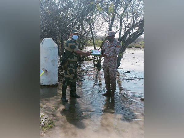 Visual from Indo-Pakistan International borders of Gujarat and Barmer district of Rajasthan (Photo/ANI)