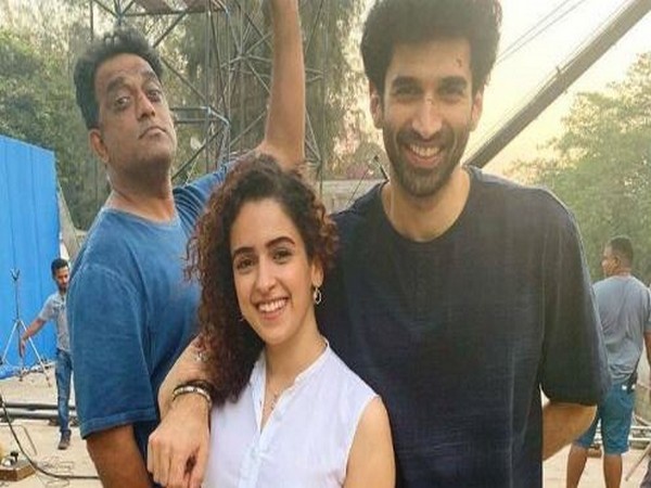 Anurag Basu, Aditya Roy Kapur and Sanya Malhotra (Image Courtesy: Twitter)