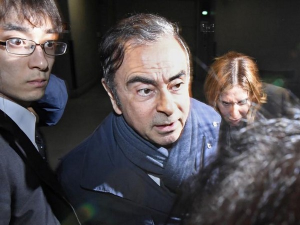 Former Nissan chief Carlos Ghosn in Tokyo on Apr 3 (Image Source: Reuters)