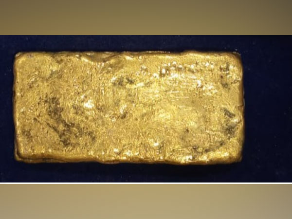 1,128 grams of gold worth Rs 56,61,432 was seized at the Trichy Airport. (Photo/ANI)