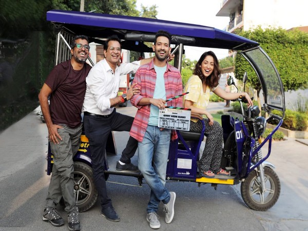 The film's team -- Puneet Khanna, Vinod Bachchan, Vikrant Massey and Yami Gautam, Image courtesy: Instagram