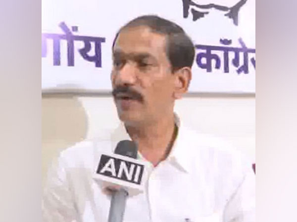 Goa Congress president Girish Chodankar talking to ANI at Panaji on Thursday 