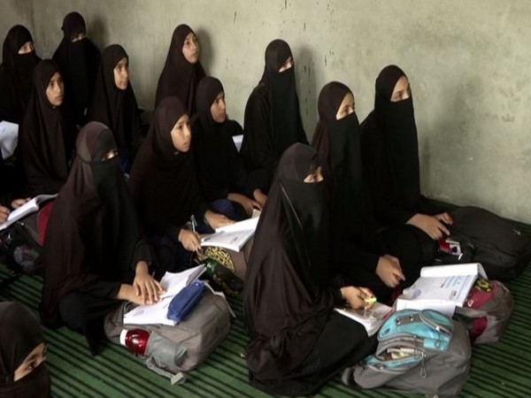 Students studying in Madrasa in Jammu on Friday. Photo/ANI