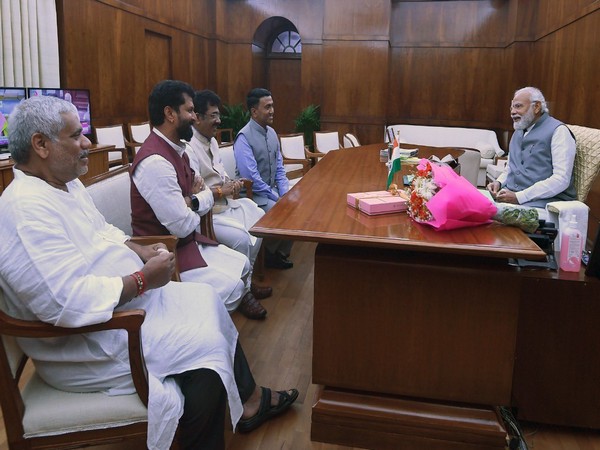 Goa BJP leaders met Prime Minister Narendra Modi (File Photo/ANI)