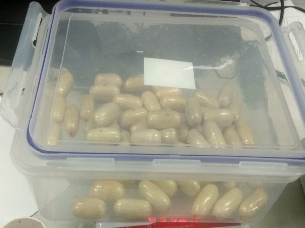 Capsules seized by the Delhi customs at IGI airport.