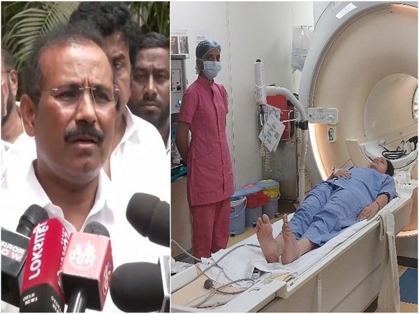 Maharashtra Health Minister Rajesh Tope (left) MP Navneet Rana in hospital (Right)