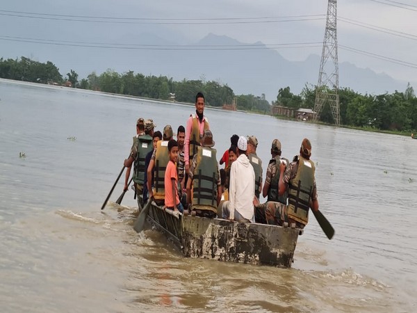 Indian Army launches rescue operations in flood-hit Assam (Photo/ANI)
