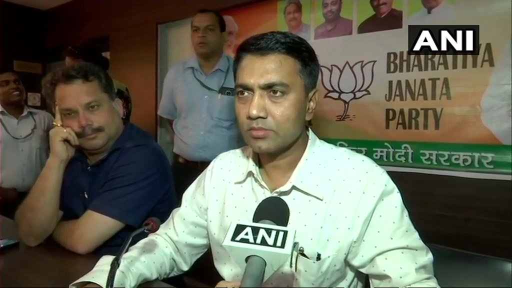 Goa Chief Minister Pramod Sawant speaking to ANI on Tuesday.