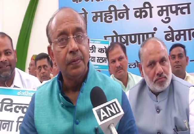 BJP MP Vijay Goel speaking to ANI in New Delhi on Saturday. Photo/ANI