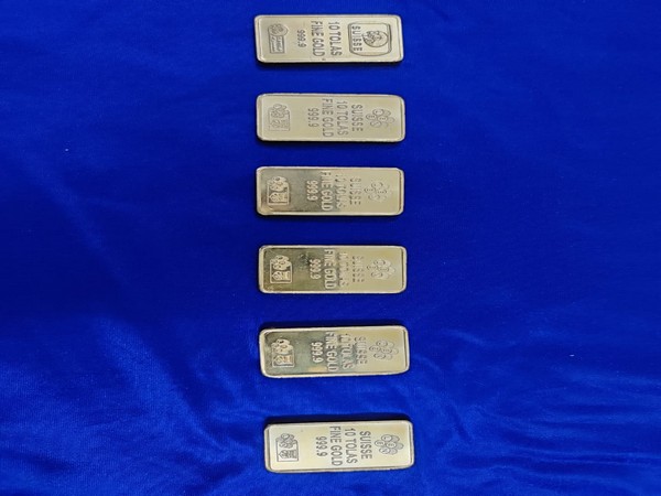 A visual of the gold bars seized at Chennai International Airport. 