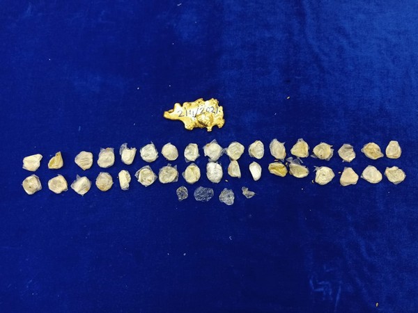 Gold seized by Chennai Air Customs.