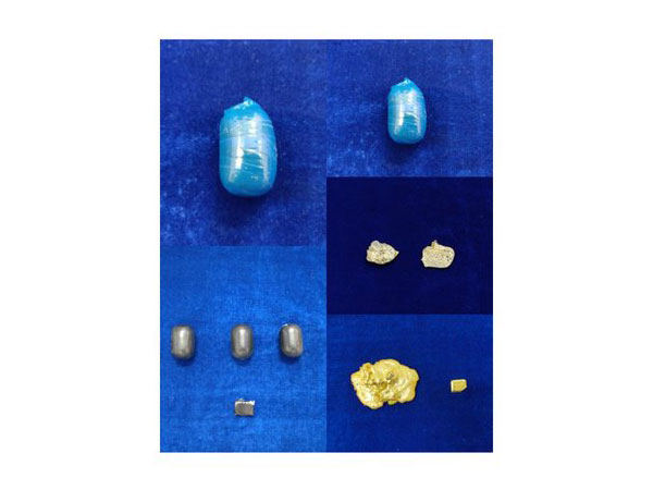 Gold worth Rs 49.6 lakh was seized by Air Customs at Chennai International Airport on Friday. (Photo/ANI)