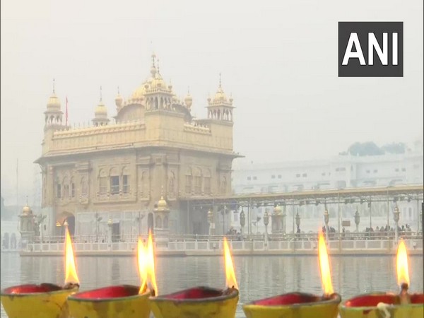 The Golden Temple in Amritsar, Punjab on Saturday morning. (Photo/ANI)