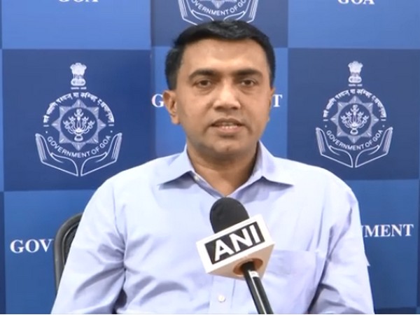 Goa Chief Minister Pramod Sawant speaking to ANI on Friday. (Photo/ANI)