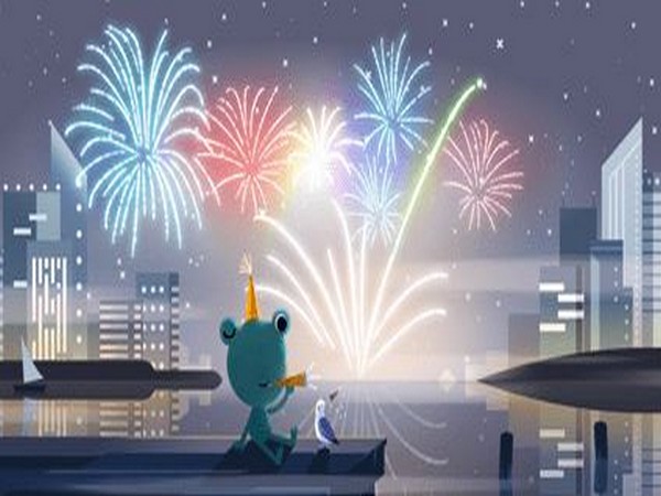 Google's Doodle on New Year's Eve (Image Source: Google)