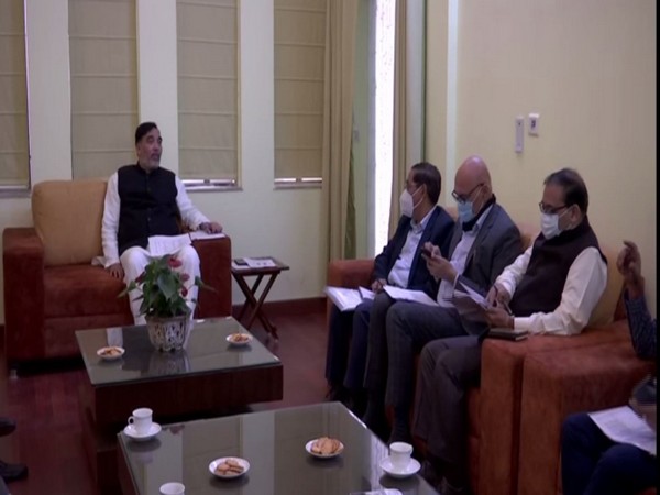Delhi Environment Minister Gopal Rai meets senior officails over air pollution (Photo/ANI)