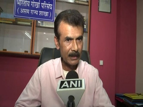 Prakash Dahal Sharma, General Secretary, Bharatiya Gorkha Parisangha, Assam wing spoke to ANI on Wednesday. Photo/ANI
