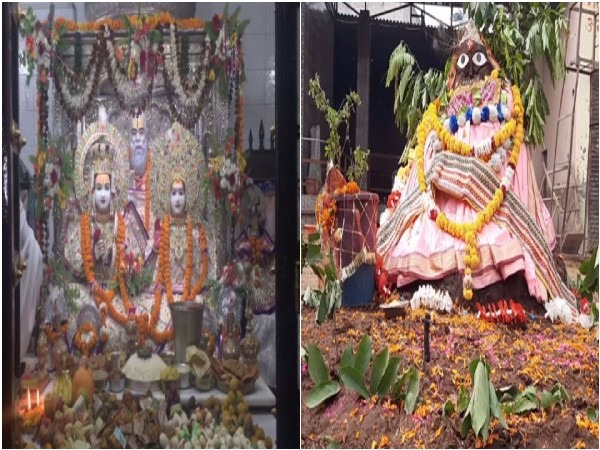 Uttar Pradesh's Ayodhya and Aligarh celebrating Govardhan (Photo/ANI)