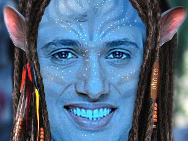 A twitter user photoshopped Govinda's face on the Avatar poster. (Photo courtesy: Anirban ‏twitter handle)