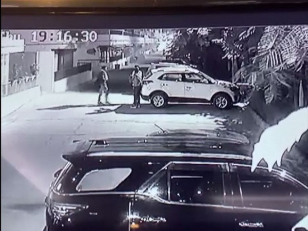 A grab from the CCTV footage of the incident.