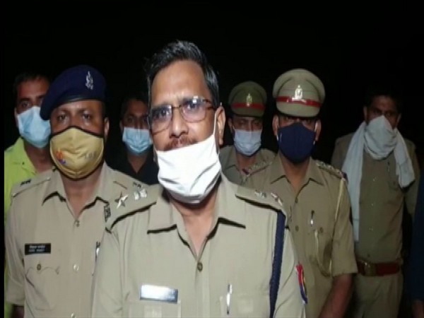 DCP, Greater Noida, Rajesh Singh talking to reporters. Photo/ANI