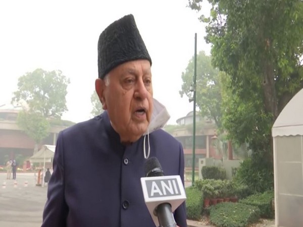 National Conference President Farooq Abdullah speaking to ANI on Saturday. (Photo/ANI) 
