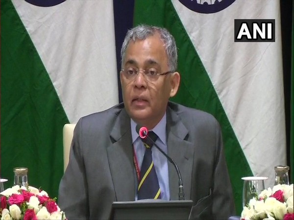 Secretary (West), Gitesh Sarma at the media briefing in New Delhi on Monday (Photo/ANI)