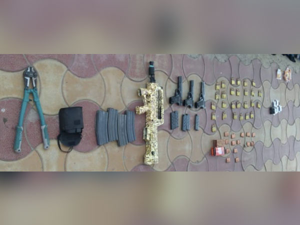 Warlike stores recovered during search operation. [Photo/ANI]