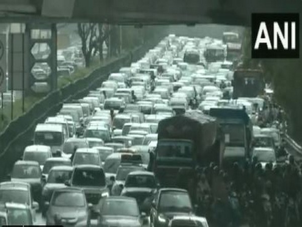 visual from Delhi-Gurgaon road (Photo/ANI)