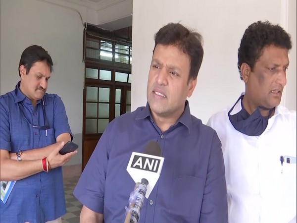 BBMP Mayor M Goutham Kumar talking to ANI in Bengaluru on Thursday. Photo/ANI