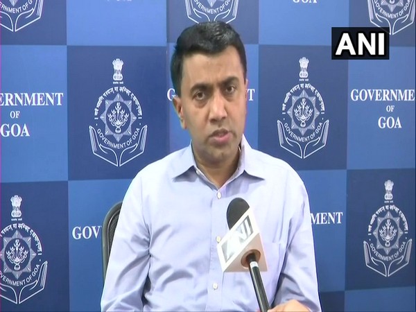 Goa Chief Minister Pramod Sawant speaking to ANI on Friday. (Photo/ANI)