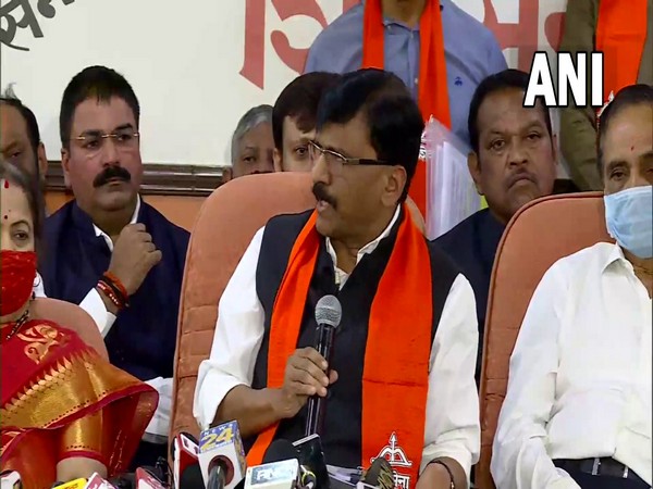 Shiv Sena leader Sanjay Raut in Mumbai (Photo/ANI)